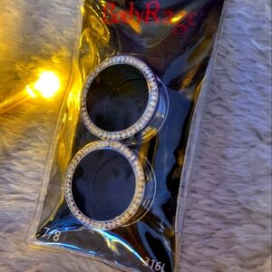 BodyRage NWOT 316L Flare Diamond Gauges 7/8